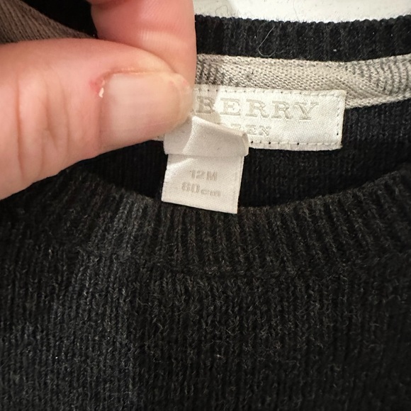BURBERRY Girls 12months Gray Sweater Cashmere Dress &/OR tunic for a 2 yr old <3 - Picture 5 of 10